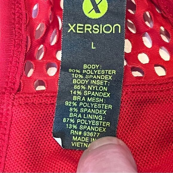 Xersion Women's Sports Bra Padded no Underwire Red Size Large - Picture 3 of 6
